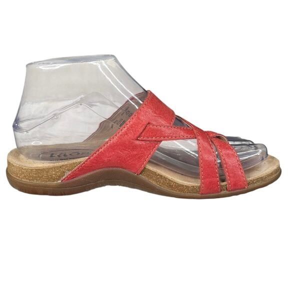 Taos Women’s Perfect Red Leather Thong Sandal Size US 6 - Picture 4 of 11